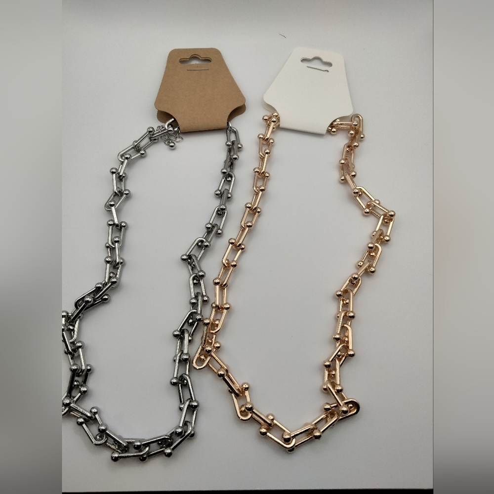 Punk Silver Chain - Necklace - Picture 7 of 7